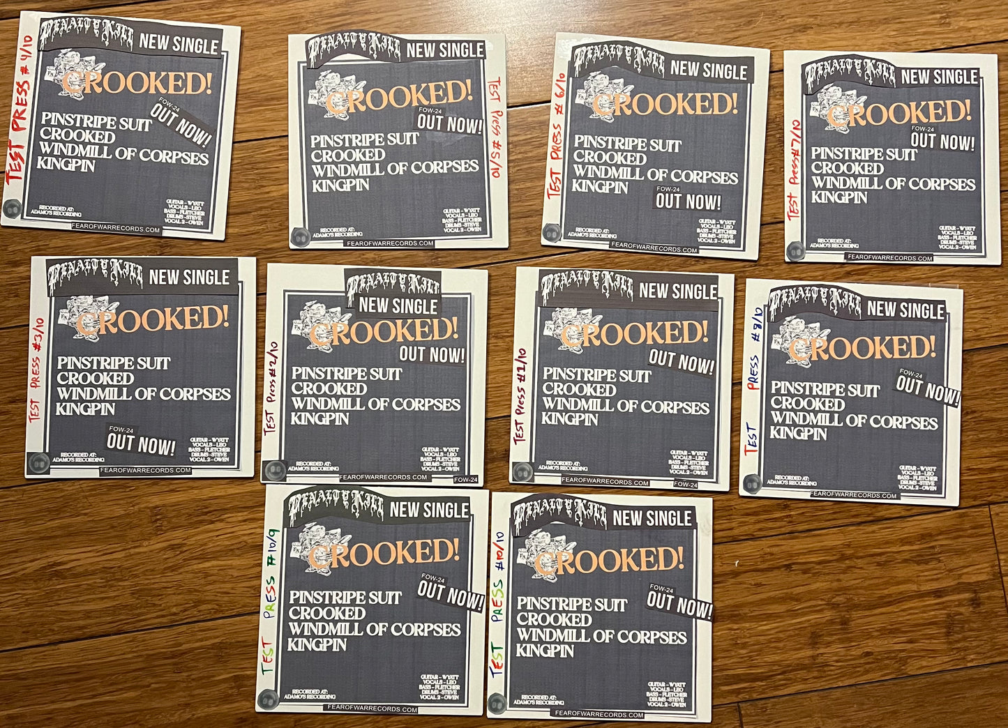 Penalty Kill - Crooked 7” FOW-24 one pre costomer