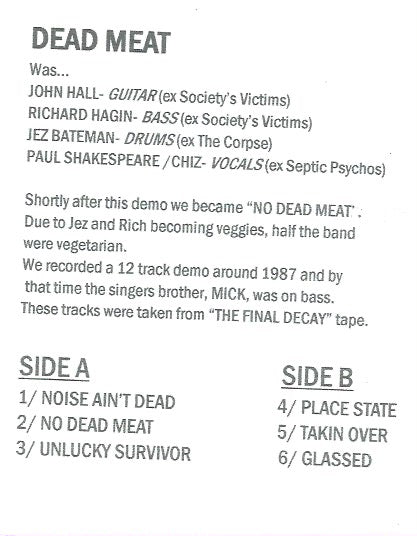 Dead Meat – Demo 1984 7" FOW#14