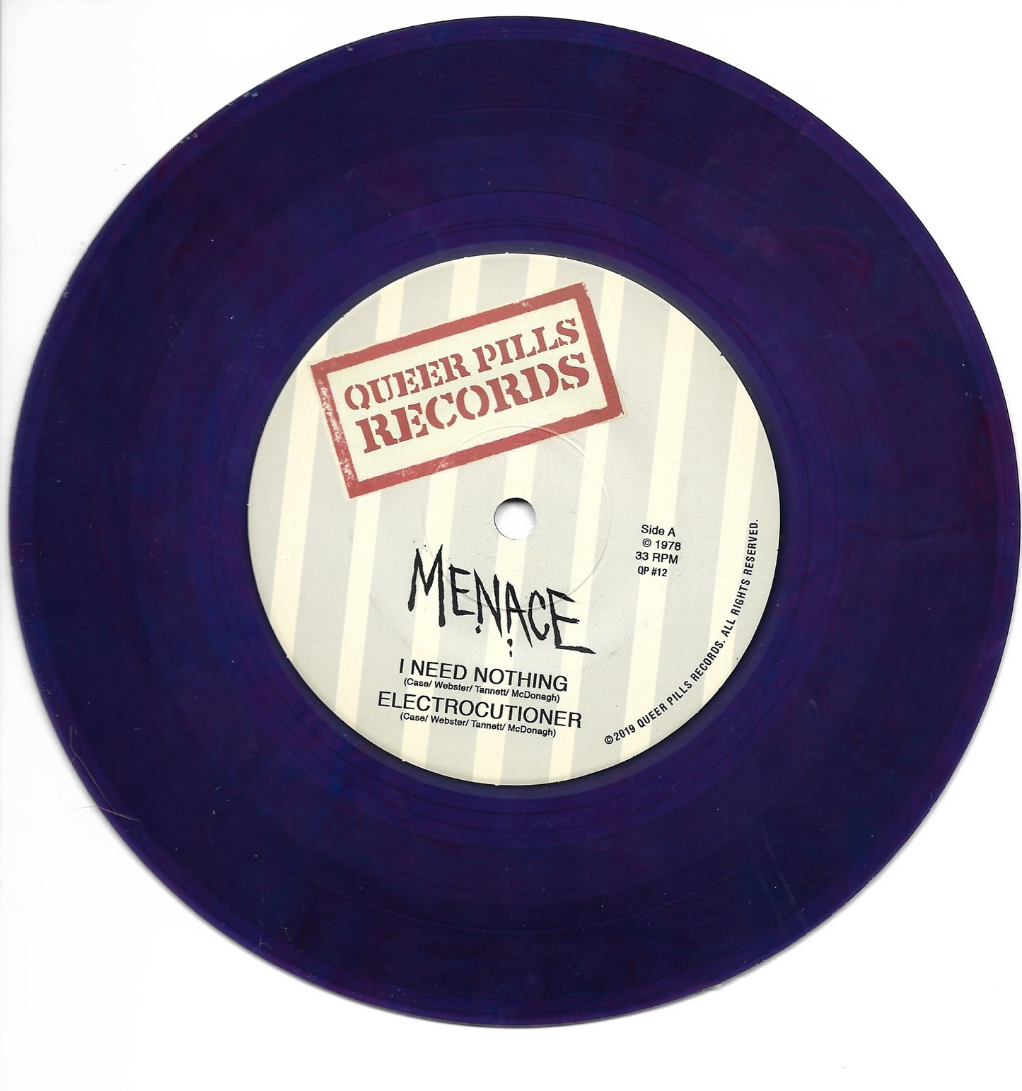 Menace - I Need Nothing 7" ep Qp#12