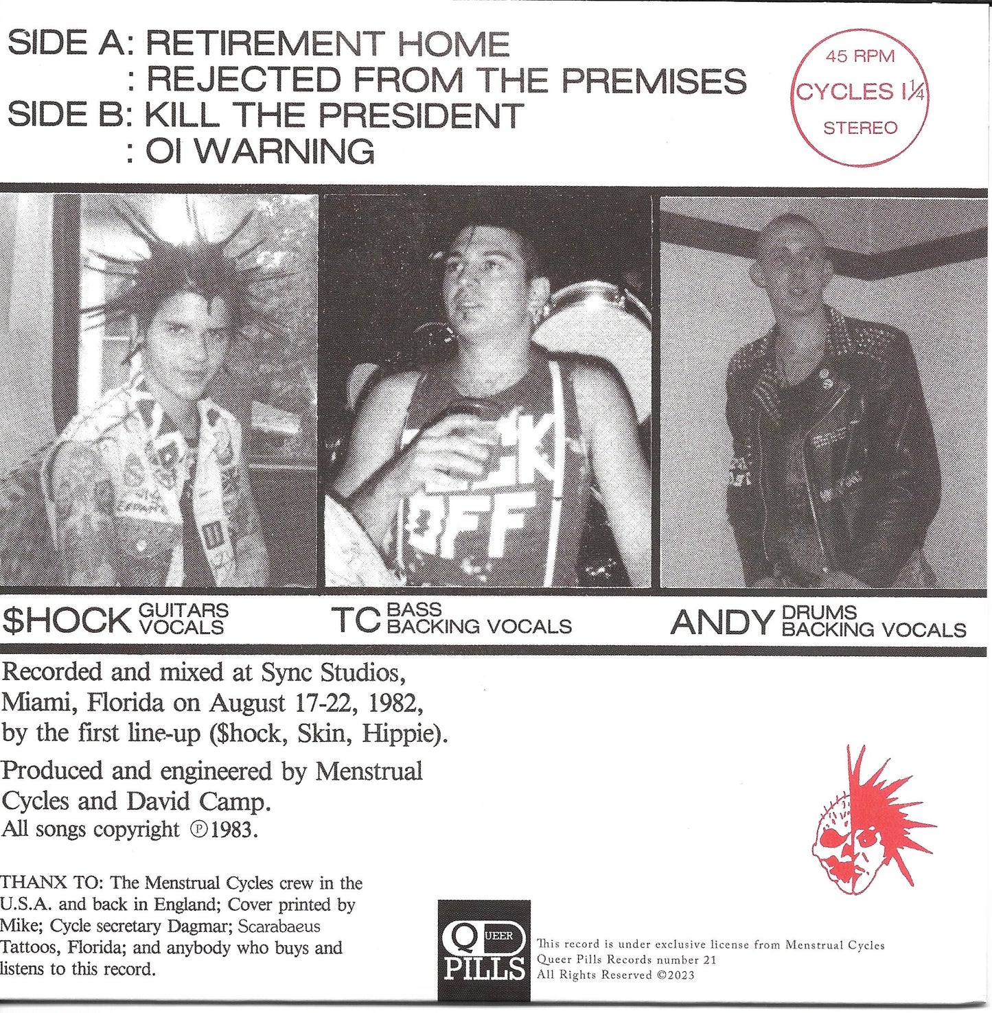 Menstrual Cycles – Retirement Home 7" ep QP#21