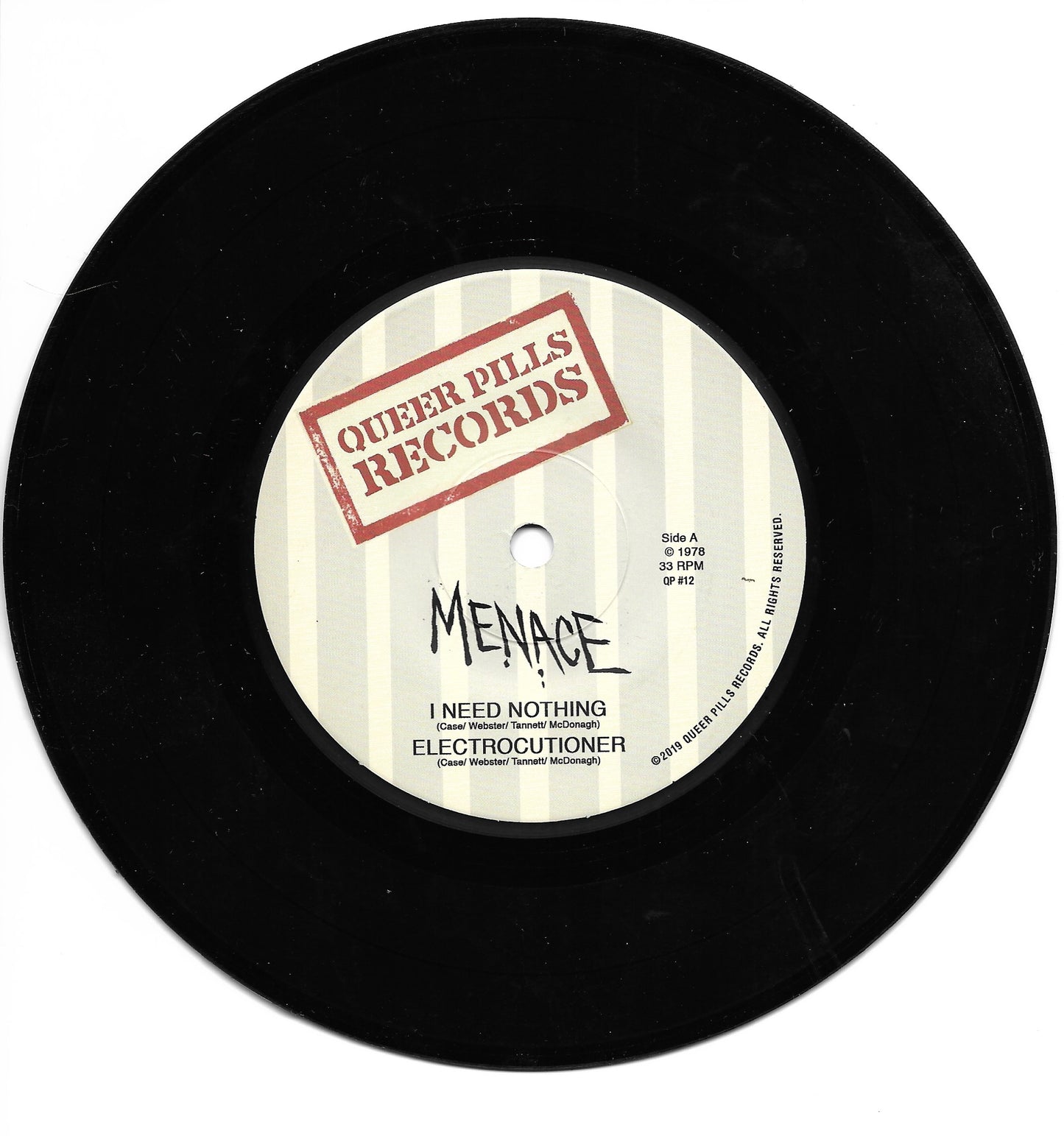 Menace - I Need Nothing 7" ep Qp#12